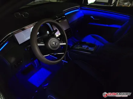 투싼 NX4 엠비언트 수제몰딩으로 비노출 순정연동 RGB 시공후기 / 전주 덕진구 장동