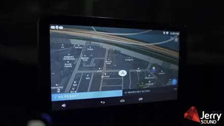 벤츠 X156 GLA45 AMG 안드로이드 시스템과 브로딧거치대