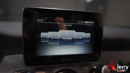 벤츠 X156 GLA45 AMG 안드로이드 시스템과 브로딧거치대