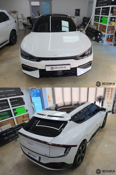 대구 루프스킨 ev6 블랙PPF 광도 최고!!(샤크안테나 탈거없이) / 대구 북구 칠성동