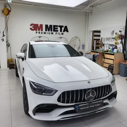 광주 크롬죽이기 부분랩핑 AMG GT43 크롬은 죽여야 제 맛