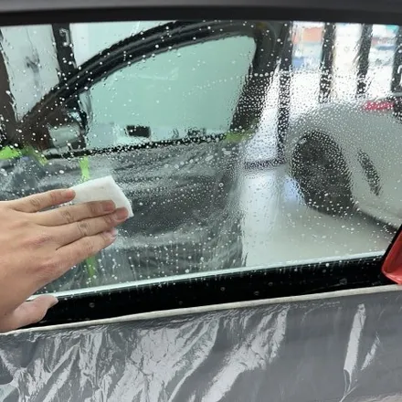 광주 BMW 썬팅 재시공과 크롬죽이기시공을 한번에 / 광주 북구