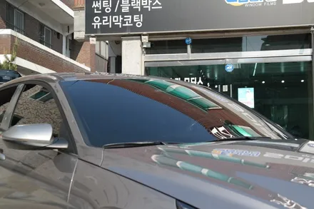 플루이드메탈 색상의 아반떼 출고 후 칼트윈RX 썬팅 시공해드렸어요! / 경기 부천
