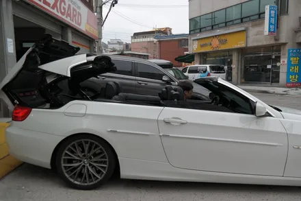 부천썬팅 BMW 335I 컨버터블 열선 손상없이 재시공 완료 / 경기 부천