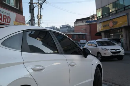 부천신차패키지 DN8 하이브리드 화이트크림 색상 솔라가드 시공기 / 경기 부천