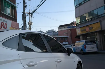 부천신차패키지 DN8 하이브리드 화이트크림 색상 솔라가드 시공기 / 경기 부천