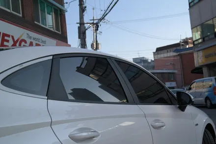 부천신차패키지 DN8 하이브리드 화이트크림 색상 솔라가드 시공기 / 경기 부천