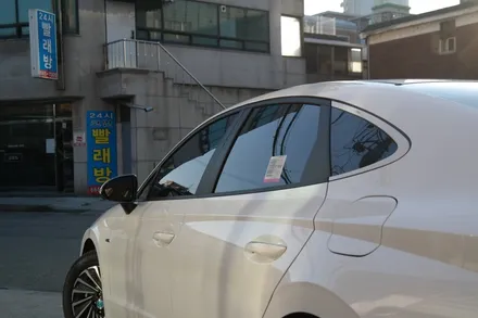 부천신차패키지 DN8 하이브리드 화이트크림 색상 솔라가드 시공기 / 경기 부천