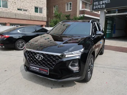 싼타페TM 팬텀블랙 색상 신차패키지 솔라가드 차콜, 아이나비 A100 / 경기 부천