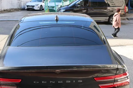 춘의 뒷유리 썬팅 뽀글이 열선 손상 없이 제네시스 G80 시공하기 / 경기 부천