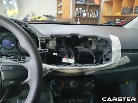 올뉴모닝 네비게이션 매립 후방카메라 장착기 ( 지니 7인치 BN7000S ) / 경기 부천