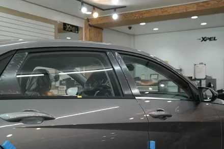 플루이드메탈 색상의 아반떼 출고 후 칼트윈RX 썬팅 시공해드렸어요! / 경기 부천