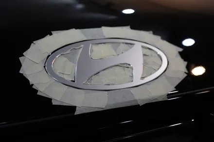 싼타페 MX5 블랙잉크 튜닝 부천 엠블럼 교체 완료 / 경기 부천