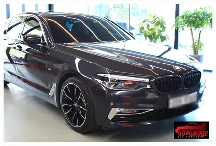 평택랩핑 안성랩핑 공도블랙박스  BMW 520d 럭셔리  사이드 밀러, 사이드 에어덕트 카본랩핑 / 안성시 원곡면