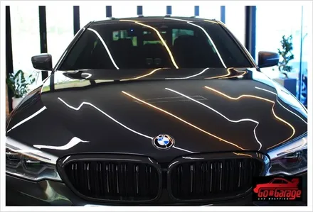 평택랩핑 안성랩핑 공도블랙박스  BMW 520d 럭셔리  사이드 밀러, 사이드 에어덕트 카본랩핑 / 안성시 원곡면
