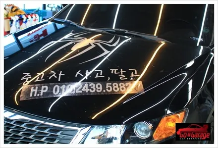 평택랩핑 안성랩핑 공도루프스킨 자동차 매매센터 데칼 작업 / 안성시 원곡면