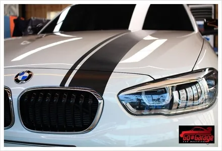 평택랩핑 공도PPF 안성 루프스킨 bmw 118d 루프스킨,본넷 스트라이프 랩핑 / 안성시 원곡면