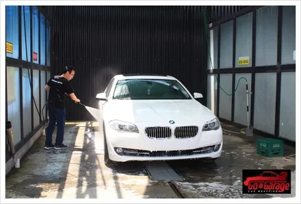 안성랩핑/평택랩핑 BMW 528i 반무광 레드 전체랩핑 시공 현장 / 안성시 원곡면