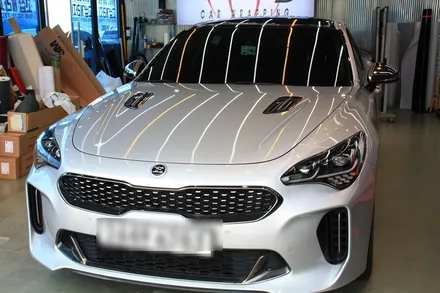 안성 공도 평택랩핑 기아 스팅어 루프스킨 깔끔하게 시공 / 안성시 원곡면