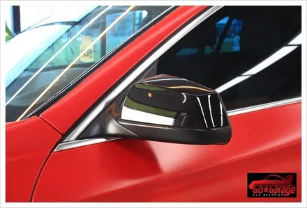 안성랩핑/평택랩핑 BMW 528i 반무광 레드 전체랩핑 시공 현장 / 안성시 원곡면