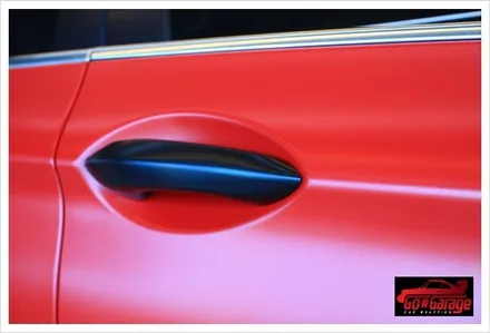 안성랩핑/평택랩핑 BMW 528i 반무광 레드 전체랩핑 시공 현장 / 안성시 원곡면