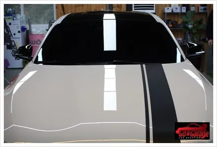 평택랩핑 공도PPF 안성 루프스킨 bmw 118d 루프스킨,본넷 스트라이프 랩핑 / 안성시 원곡면