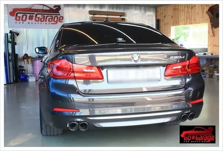 평택랩핑 안성랩핑 공도블랙박스  BMW 520d 럭셔리  사이드 밀러, 사이드 에어덕트 카본랩핑 / 안성시 원곡면