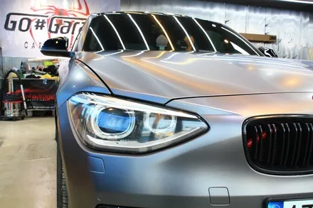 평택 안성랩핑 BMW 118d 사틴 다크 그레이 전체 랩핑 / 안성시 원곡면