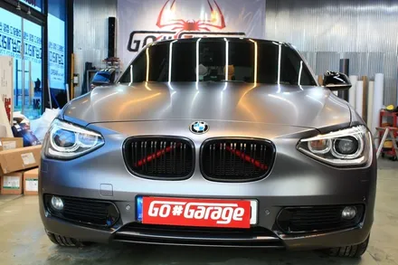 평택 안성랩핑 BMW 118d 사틴 다크 그레이 전체 랩핑 / 안성시 원곡면
