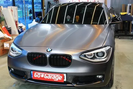 평택 안성랩핑 BMW 118d 사틴 다크 그레이 전체 랩핑 / 안성시 원곡면