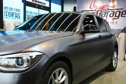 평택 안성랩핑 BMW 118d 사틴 다크 그레이 전체 랩핑 / 안성시 원곡면