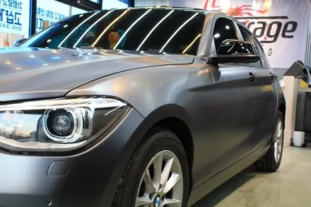 평택 안성랩핑 BMW 118d 사틴 다크 그레이 전체 랩핑 / 안성시 원곡면