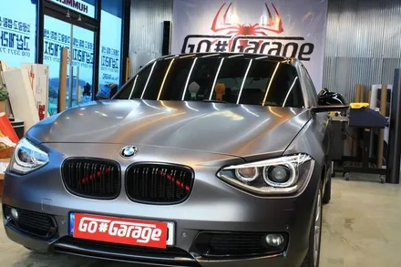 평택 안성랩핑 BMW 118d 사틴 다크 그레이 전체 랩핑 / 안성시 원곡면