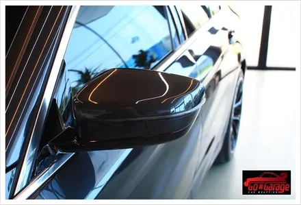 평택랩핑 안성랩핑 공도블랙박스  BMW 520d 럭셔리  사이드 밀러, 사이드 에어덕트 카본랩핑 / 안성시 원곡면