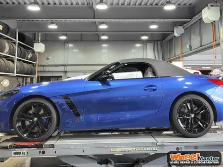 [부산휠도색][휠마스터] BMW Z4 컷팅휠 블랙유광 도색 / 부산 해운대 송정동