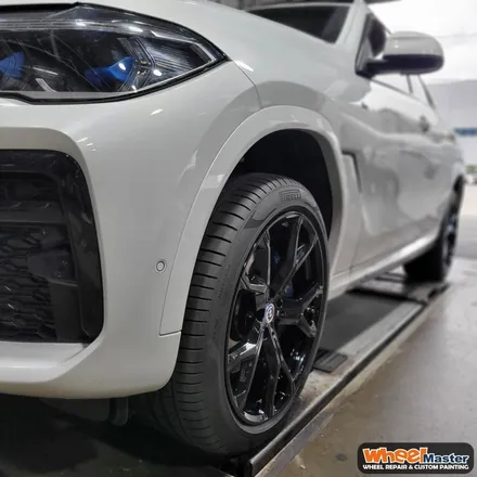 [부산휠도색][휠마스터]BMW X6 블랙유광 휠도색 / 부산 해운대 송정동