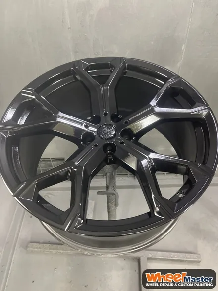 [부산휠도색][휠마스터] BMW X6 블랙유광 휠도색 / 부산 해운대 송정동