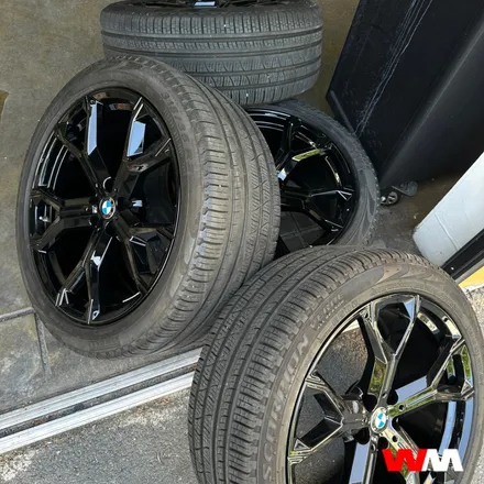 [부산휠도색][휠마스터] BMW X5 블랙유광 휠도색 / 부산 해운대 송정동