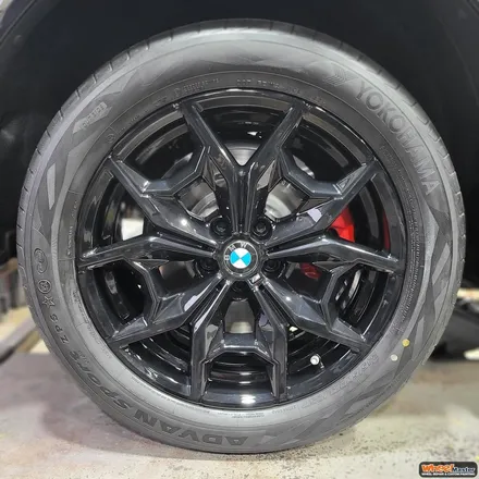 [부산휠도색][휠마스터] BMW X4 신차 블랙유광 휠도색 / 부산 해운대 송정동