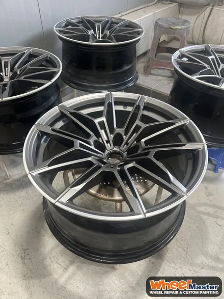 [부산휠도색][휠마스터] BMW M3 투톤 휠도색 / 부산 해운대 송정동