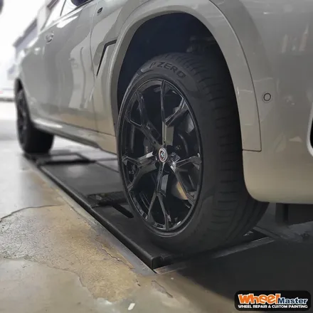 [부산휠도색][휠마스터]BMW X6 블랙유광 휠도색 / 부산 해운대 송정동