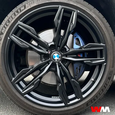 [부산휠수리][부산휠도색] BMW X3 블랙반무광 휠수리 / 부산 해운대 송정동