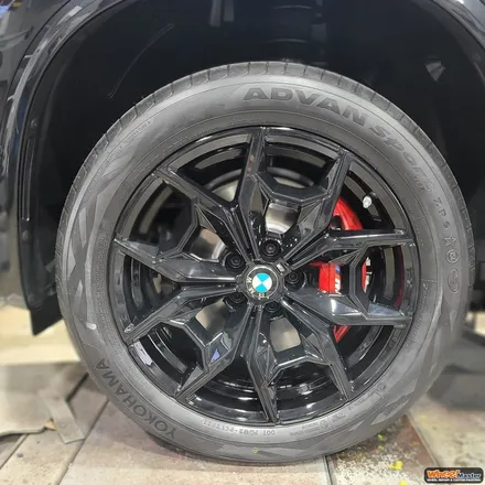 [부산휠도색][휠마스터] BMW X4 신차 블랙유광 휠도색 / 부산 해운대 송정동