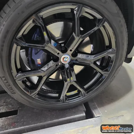 [부산휠도색][휠마스터]BMW X6 블랙유광 휠도색 / 부산 해운대 송정동