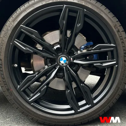[부산휠수리][부산휠도색] BMW X3 블랙반무광 휠수리 / 부산 해운대 송정동