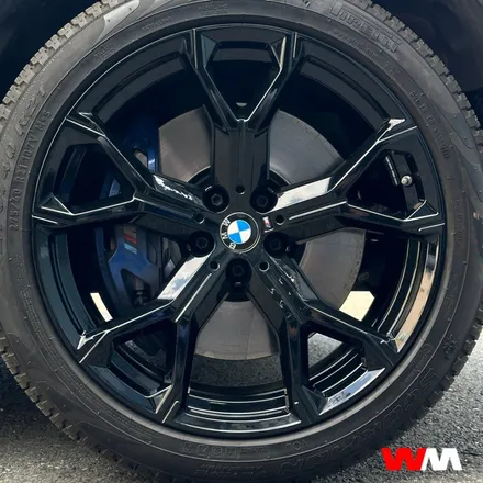 [부산휠도색][휠마스터] BMW X5 블랙유광 휠도색 / 부산 해운대 송정동