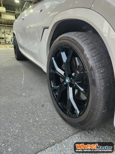 [부산휠복원][부산휠도색] BMW X6 블랙유광 도색 및 복원 작업 / 부산 해운대 송정동