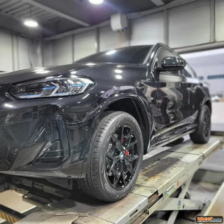 [부산휠도색][휠마스터] BMW X4 신차 블랙유광 휠도색 / 부산 해운대 송정동