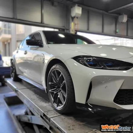 [부산휠도색][휠마스터] BMW M3 투톤 휠도색 / 부산 해운대 송정동