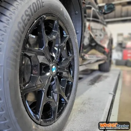 [부산휠도색][휠마스터] BMW X4 블랙유광 휠도색 / 부산 해운대 송정동